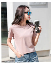 Load image into Gallery viewer, MRMT 2026 Brand New Women's Casual T-shirt White Pure Cotton Quality Short Sleeve Loose Women Fashion Tops Women T shirts Tees
