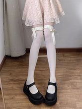 Load image into Gallery viewer, Lace Ribbon Knee High Socks
