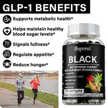 Load image into Gallery viewer, Black Metabolism Support Capsule Supplement
