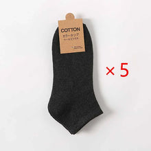 Load image into Gallery viewer, Men’s Cotton Ankle Socks 5-Pair Pack
