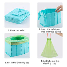 Load image into Gallery viewer, Travel Potty for Toddler Kid Portable and Foldable Toilet Apply to Seat Emergency Toilet for Car, Camping, Outdoor, Indoor
