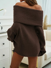 Load image into Gallery viewer, Elegant Off Shoulder Knit Pullover
