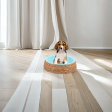 Load image into Gallery viewer, Pet Wicker Round Bed Natural Handwoven Breathable Cozy Sleeping Cushion for Small Dogs Cats Puppies Pets
