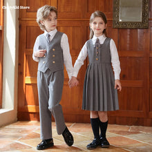 Load image into Gallery viewer, British Style Kids Vest Suit
