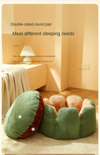 Load image into Gallery viewer, Petal Shaped Pet Bed, Plush Round Dog &amp; Cat Cushion Mat with Knitted Texture, Ultra Soft Warm Nest for Kittens Puppies in Winter

