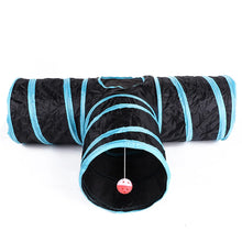 Load image into Gallery viewer, Cat Tunnel Pet Supplies Cat S T Pass Play Tunnel Foldable Cat Tunnel Cat Toy Breathable Drill Barrel for Indoor loud paper
