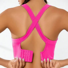 Load image into Gallery viewer, Sports and Beautiful Back Bra Set, Cross-Back Sports Bra, No Chest Pad, Adjustable Size, and Can Be Worn Inside Normally
