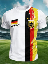 Load image into Gallery viewer, 2026 New Germany National Team White Football Jersey Men's Crew Neck Sportswear with Flag &amp; Eagle Print Casual &amp; Training Tops
