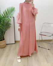 Load image into Gallery viewer, Women Elegant Evening Party Dresses 2025 Summer New Solid Colour Classic Long Sleeve Plate Flower Design Prom Dresses Female
