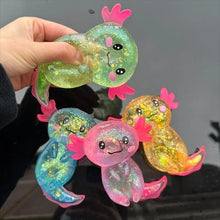 Load image into Gallery viewer, Colorful Salamander Maltose Fidgets Toys Squishy Malt Sugar Stretchy Axolotl Fun Squeeze Birthday Supplies Anti-Anxiety Gift

