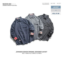 Load image into Gallery viewer, Retro Striped Workwear Shirt Women
