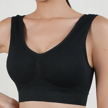 Load image into Gallery viewer, Women Breathable Sports Bra Absorb Sweat Shockproof Padded Gym Running Fitness Double Layer Seamless Yoga Sports Bras Underwear
