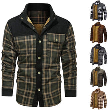 Load image into Gallery viewer, Men’s Quilted Flannel Shirt Jacket
