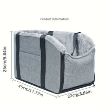 Load image into Gallery viewer, Safe Travel Pet Car Seat with Detachable Armrest Pillow Lift Seat Safety Buckle and Central Control Fo Dogs Cats Pet Supplies
