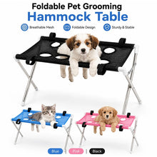 Load image into Gallery viewer, Pet Grooming Bed Portable Detachable Pet Bath Hammockstand Soft Breathable Mesh Support Rack Pet Drying For Cats And Small Dogs
