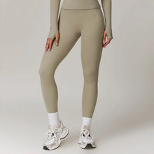 Load image into Gallery viewer, Fitness Leggings High Rise Hip Lift Brushed Soft Material For Ladies Outdoor Elastic Slim Fit Outer Wear Sports Tight Pants
