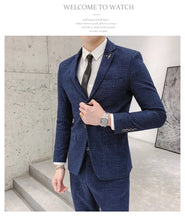 Load image into Gallery viewer, Refined Slim Wedding Suit Set
