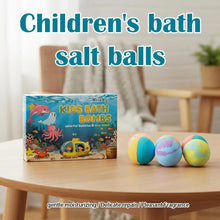 Load image into Gallery viewer, Kids Colorful Bath Bombs, Bath Color Fizzy Spa Balls Gift Set for Kids Bathtub Fun Relaxing Holiday Gift Toys for Kids Toddlers
