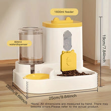 Load image into Gallery viewer, Pet large-capacity feeder integrated automatic water dispenser cat food bowl dog feeding bowl cat bowl dog bowl pet supplies
