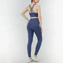 Load image into Gallery viewer, Women's Yoga Set Workout Set 2 Piece High Waist Yoga Leggings Sports Bra Gym Suit Activewear Sports Fitness Set Sports Suit

