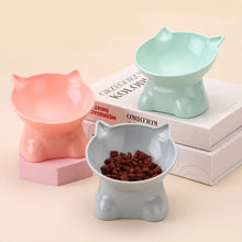 Load image into Gallery viewer, Pet Bowl Large Capacity Cats Bowls Oblique Mouth Cute Cartoon Cat Shape Cat Dog Food Dispenser Pet Feeder Pets Supplies
