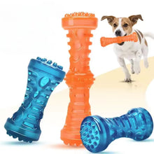 Load image into Gallery viewer, Dog Teething Toy Chew Stick Bite Resistant Fun Leak Proof Food Toy Pet Teether Cleaner Stick
