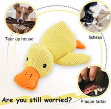 Load image into Gallery viewer, Duck Dog Toy Plush Chew Resistant Durable Dog Toy with Quacking Sound Teeth Grinding Relief Soft Companion for Small Large Dog
