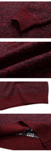 Load image into Gallery viewer, Men's Fleece Thicker Sweater Half Zipper Turtleneck Warm Pullover High Quality Male Slim Knitted Wool Sweaters For Spring
