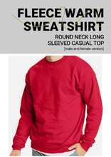 Load image into Gallery viewer, Men'S Solid Sweatshirts Autumn Winter Loose Fleece Soft Hoodies Basics Crewneck Warm Sportswears Street Casual Mens Clothes
