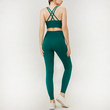 Load image into Gallery viewer, Women's Yoga Set Workout Set 2 Piece High Waist Yoga Leggings Sports Bra Gym Suit Activewear Sports Fitness Set Sports Suit
