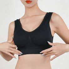 Load image into Gallery viewer, Women Breathable Sports Bra Absorb Sweat Shockproof Padded Gym Running Fitness Double Layer Seamless Yoga Sports Bras Underwear
