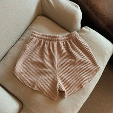 Load image into Gallery viewer, High Waist Drawstring Sweat Shorts
