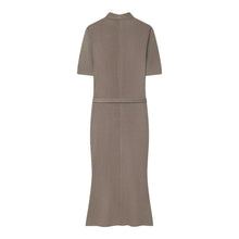 Load image into Gallery viewer, Elegant Belted Casual Midi Dress
