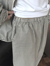 Load image into Gallery viewer, 2026 Women Summer Long Pants High Waist Wide Leg 80% Cotton Plaid Pants Fashion Clothes Vintage Pants Female Trousers
