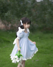 Load image into Gallery viewer, Embroidered Bow Princess Girls Dress
