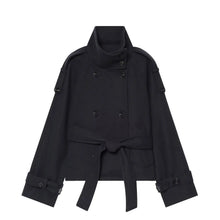 Load image into Gallery viewer, New Women's Jackets &amp; Coats Autumn 2026 Fashion Loose Belt Elegant Turtleneck Warm Winter Jackets Women's Chic Youth Street Coat
