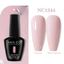 Load image into Gallery viewer, NAILCO 333 Colors Gel Nail Polish Semi Permanent Varnishes Nails Art Design Hybrid Soak Off Top Base Coat UV Gel Manicure 15ml
