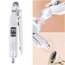 Load image into Gallery viewer, 2 in 1 Electric Pet Nail Trimmer with LED Lights Pet Nail Grinder Dog Nail Trimmer and Grinder for Small Medium Large Dogs/Cats
