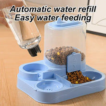 Load image into Gallery viewer, 1 PC 2-in-1 Automatic Feeder with Controllable Food Amount for Small Animal Pets Rabbits Cats Dogs Feeder Bowl with Drink Bottle
