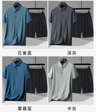 Load image into Gallery viewer, polo Shirts + shorts 2024 summer new style fashion Sportswear Men's Casual Sets Male Fashion shirts and shorts full size M-4XL

