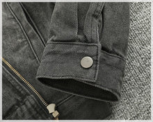 Load image into Gallery viewer, Washed Cargo Denim Jacket

