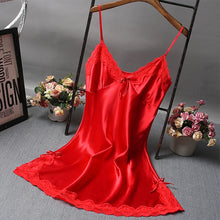 Load image into Gallery viewer, Lace V Neck Mini Nightgown
