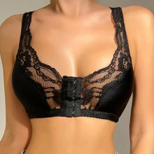 Load image into Gallery viewer, Woman’s Backless Sports Bras Non-Wired Thin Version Lace Minimizer Front Closure Full Bust Bra S-6XL
