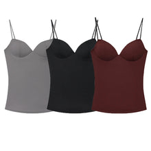 Load image into Gallery viewer, Women's Tops Bustier Corset Crop Slip Top Women Bodycon Backless Sexy Tops 2026New Brown Black Gray Camisole Vest Female Fashion
