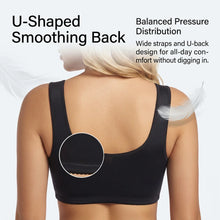 Load image into Gallery viewer, Sports Bra for Women Minimizer Support Front Closure Posture Corrector Shaper Push Up Yoga Fitness Running Padded Bralette
