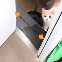 Load image into Gallery viewer, Pet Accessories Guard Retractable Fence Gate Barrier Folding Pet Network Fence Universal with Hook Baby Safe Guard Door Bedroom
