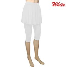 Load image into Gallery viewer, Women Leggings Skirt Tennis Pants Spandex Sports Elastic Cropped Culottes Legins Yoga Pants Women's Sports Fitness Leggings
