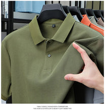 Load image into Gallery viewer, Men's 100% Cotton Polo Shirt - Summer Casual Breathable Tee,19 Colors,Ideal for Golf and Sports,Business Casual,Silk-Like Finish
