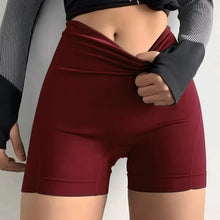 Load image into Gallery viewer, New Women Sports Shorts Summer Running Sexy Leggings High Waist Short Pants Fitness Jogging Clothing Black Safety Shorts
