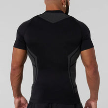 Load image into Gallery viewer, GYM Sports T-shirt Men's Tight Fitness Suit High Elasticity Quick-drying American Tight Fashion Muscle Leg Training Short Sleeve
